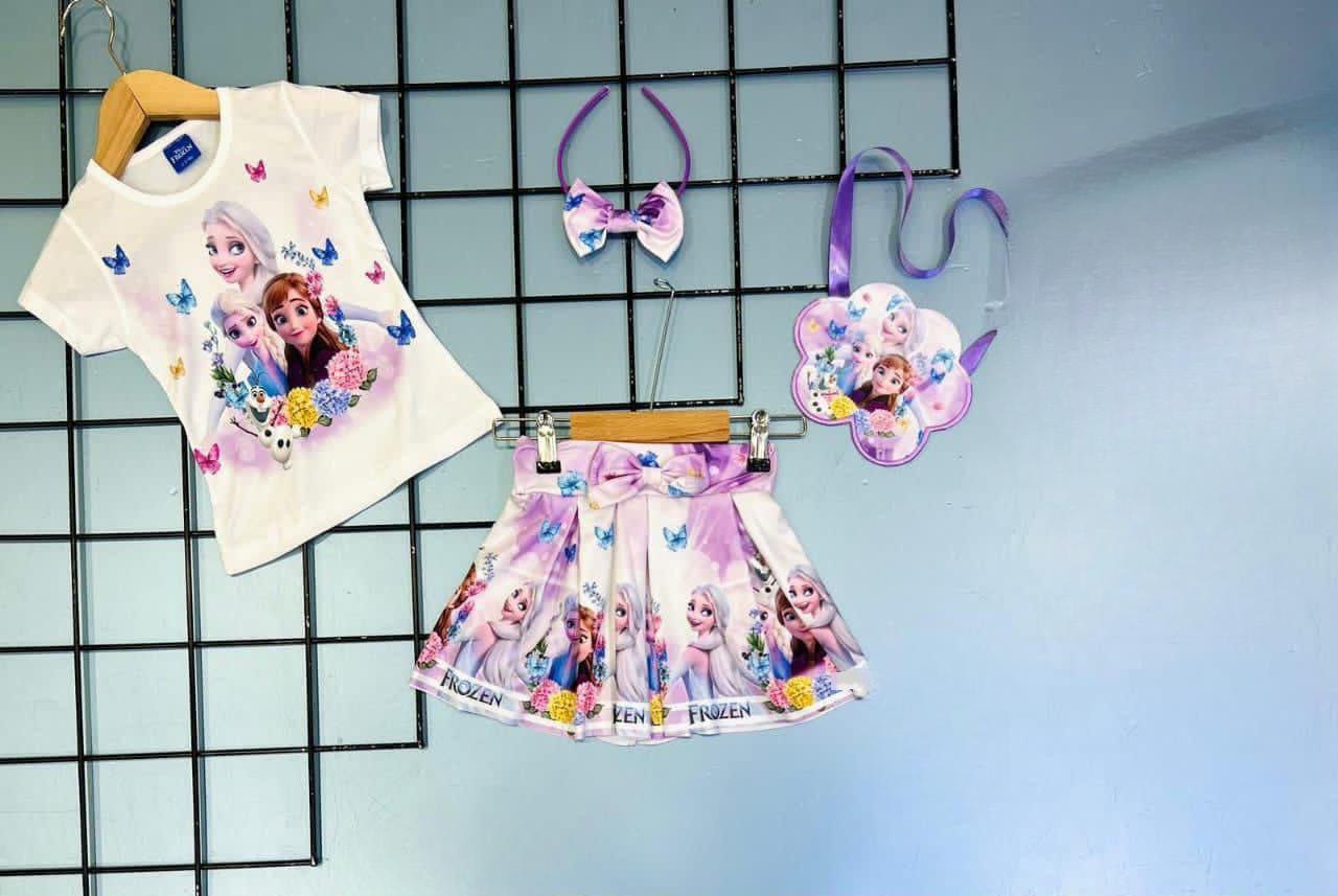 طقم أطفال بطبعة "Frozen" مع ملحقات