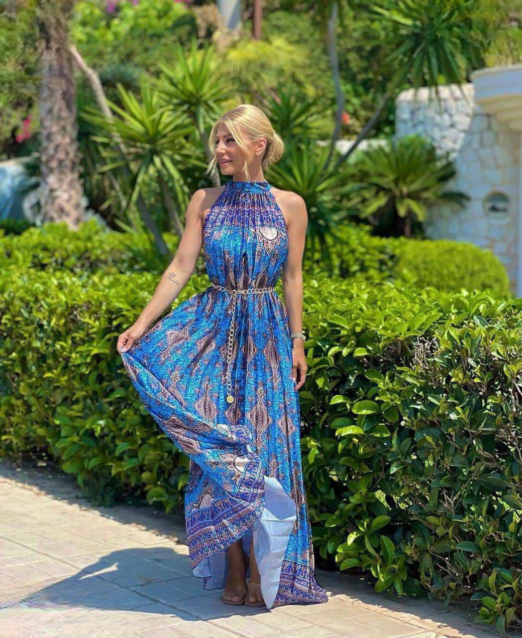 فستان ماكسي صيفي