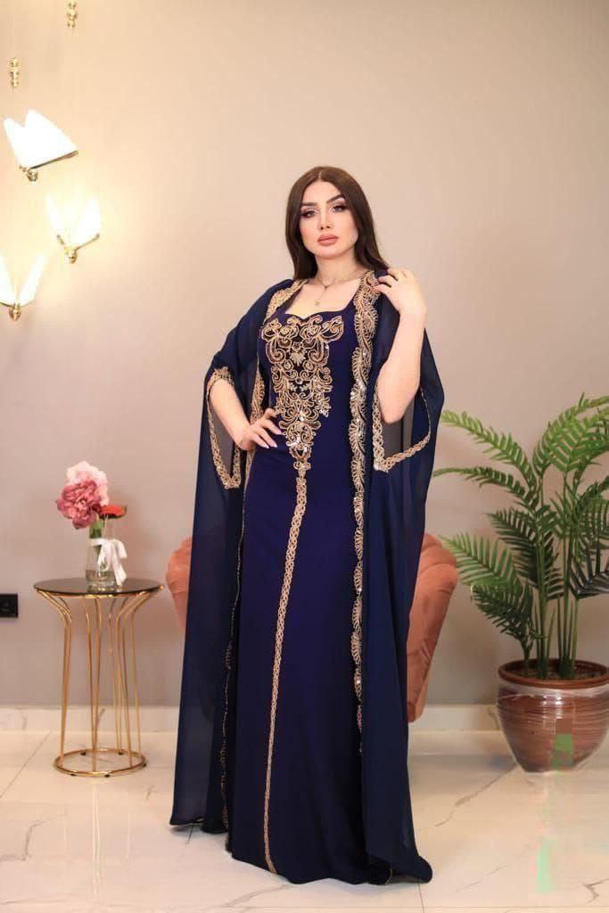 فستان متقلب بأكمام قصيرة