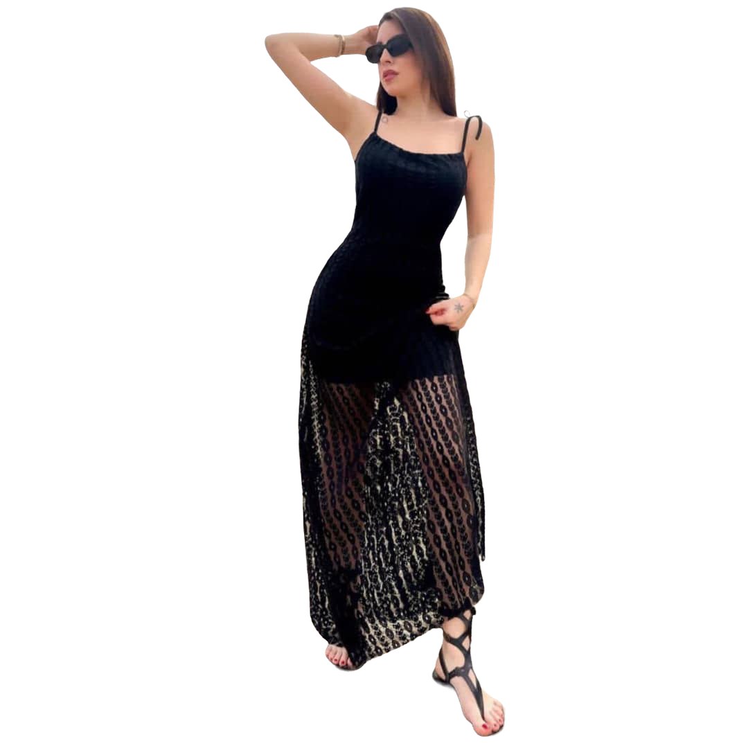 فستان شاطئ شفاف للنساء