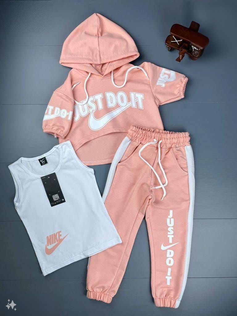 طقم أطفال يتألف من هودي مع توب أبيض